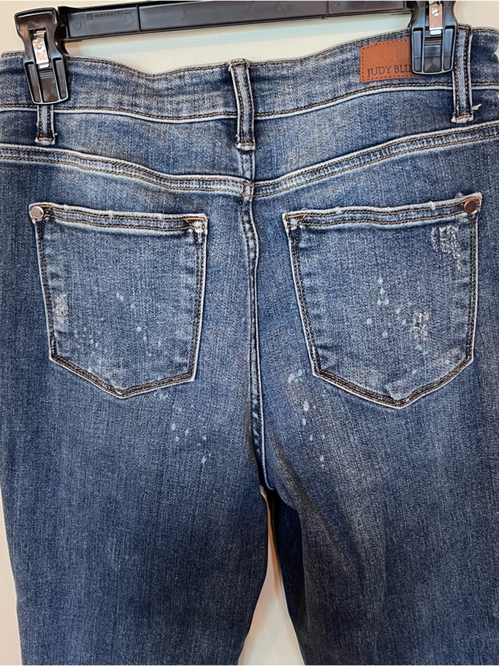 Judy Blue Boyfriend Fit Jeans Speckled Wash Size 3/26 High Rise Stretch - Picture 7 of 8